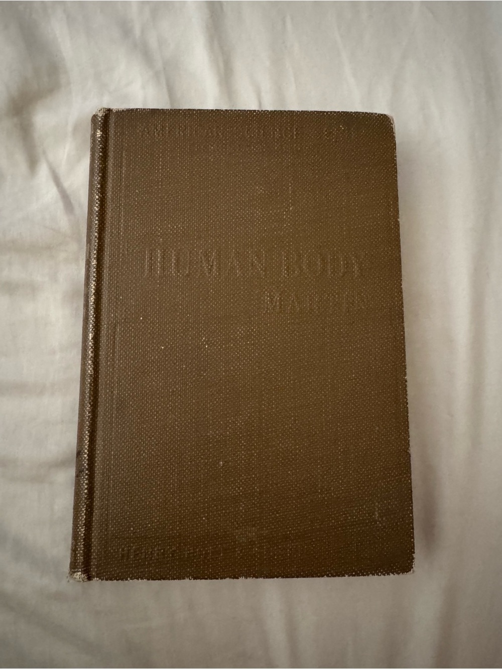 Human Body American Science Series Antique Brown Book